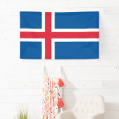 Banderoles Drapeau de l'Islande (En situation)