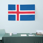 Banderoles Drapeau de l'Islande (Salon professionnel)