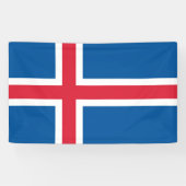 Banderoles Drapeau de l'Islande (Horizontal)