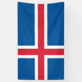 Banderoles Drapeau de l'Islande (Vertical)