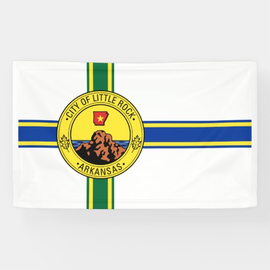 Banderoles Drapeau de Little Rock (Arkansas) (Horizontal)