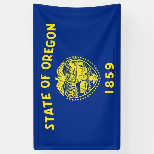 Banderoles Drapeau de l'Oregon (Vertical)