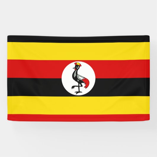 Banderoles Drapeau de l'Ouganda (Horizontal)