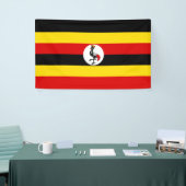 Banderoles Drapeau de l'Ouganda (Salon professionnel)