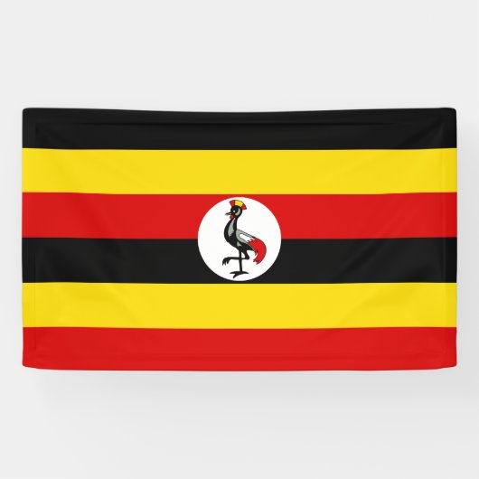 Banderoles Drapeau de l'Ouganda (Horizontal)