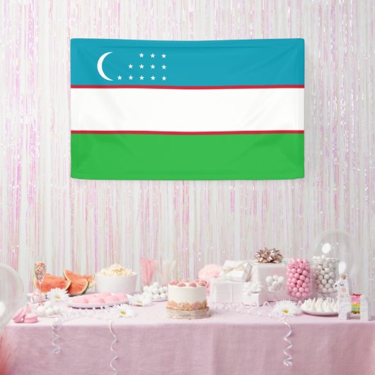 Banderoles Drapeau de l'Ouzbékistan (Fête)