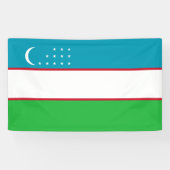Banderoles Drapeau de l'Ouzbékistan (Horizontal)