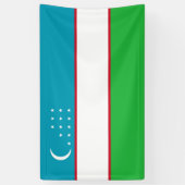 Banderoles Drapeau de l'Ouzbékistan (Vertical)