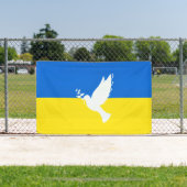 Banderoles Drapeau de l'Ukraine - La colombe de la paix - Lib (Insitu)