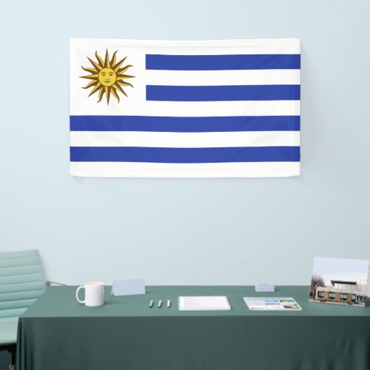 Banderoles drapeau de l'Uruguay (Salon professionnel)