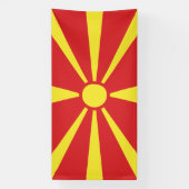 Banderoles Drapeau de Macédoine du Nord (Verticale)