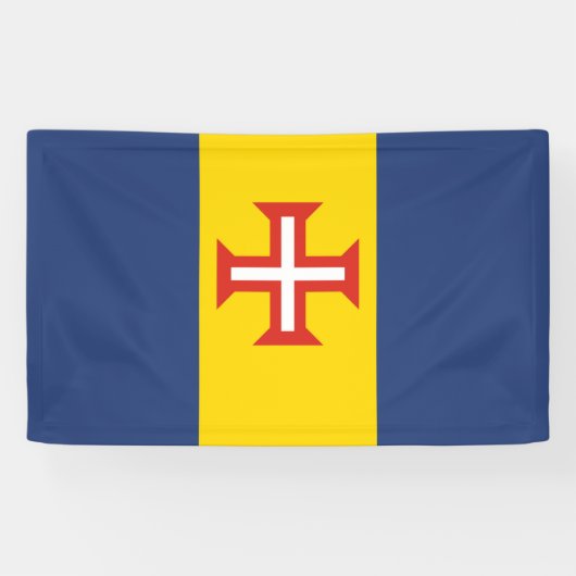 Banderoles Drapeau de Madère Symbole de la province du Portug (Horizontal)