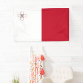 Banderoles Drapeau de Malte (En situation)