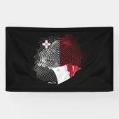 Banderoles Drapeau de Malte (Horizontal)
