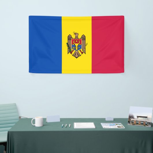Banderoles Drapeau de Moldavie (Salon professionnel)