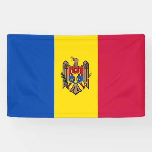 Banderoles Drapeau de Moldavie (Horizontal)