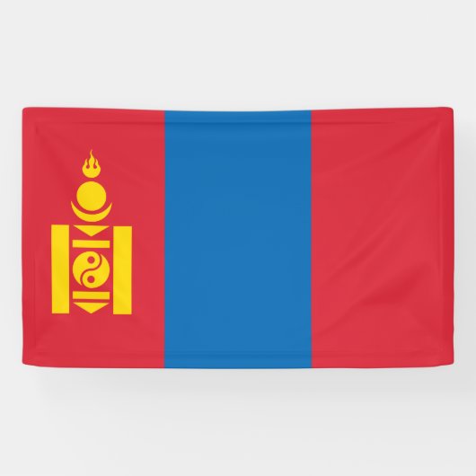 Banderoles Drapeau de Mongolie (Horizontal)
