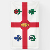 Banderoles Drapeau de Montréal (Québec, Canada) (Vertical)