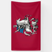 Banderoles Drapeau de Moscou (capitale russe) (Vertical)