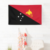 Banderoles Drapeau de Papouasie-Nouvelle-Guinée (En situation)