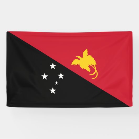 Banderoles Drapeau de Papouasie-Nouvelle-Guinée (Horizontal)