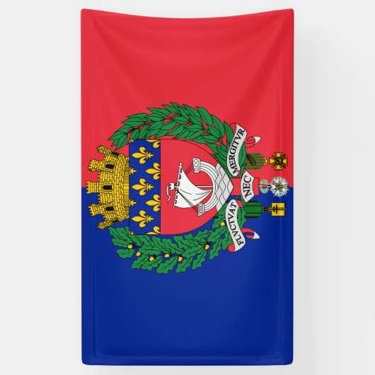 Banderoles Drapeau de Paris (Vertical)