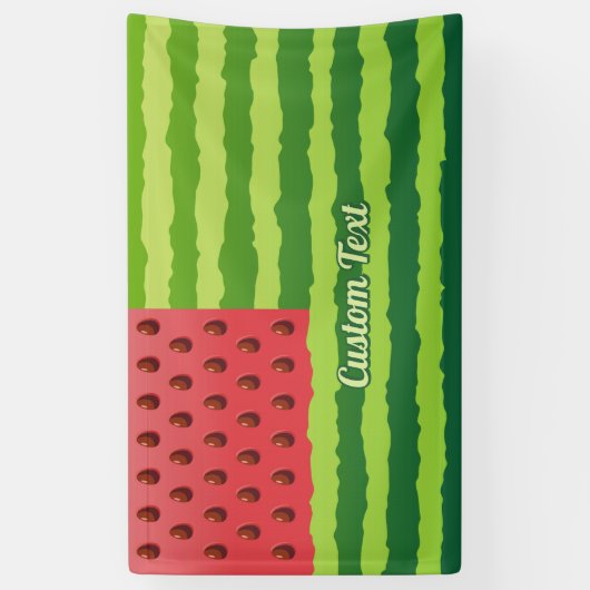 Banderoles Drapeau de pastèque (Vertical)