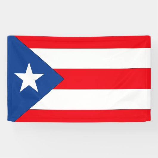 Banderoles Drapeau de Porto Rico - (Horizontal)