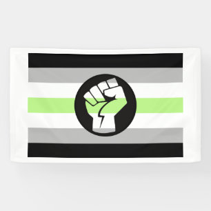 Banderoles Drapeau de protestation agender