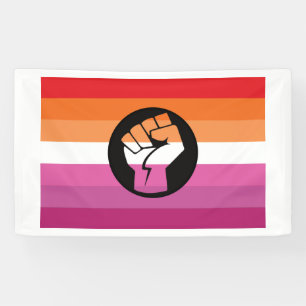 Banderoles Drapeau de protestation lesbienne
