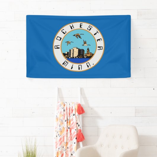 Banderoles Drapeau de Rochester (Minnesota) (En situation)