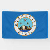 Banderoles Drapeau de Rochester (Minnesota) (Horizontal)