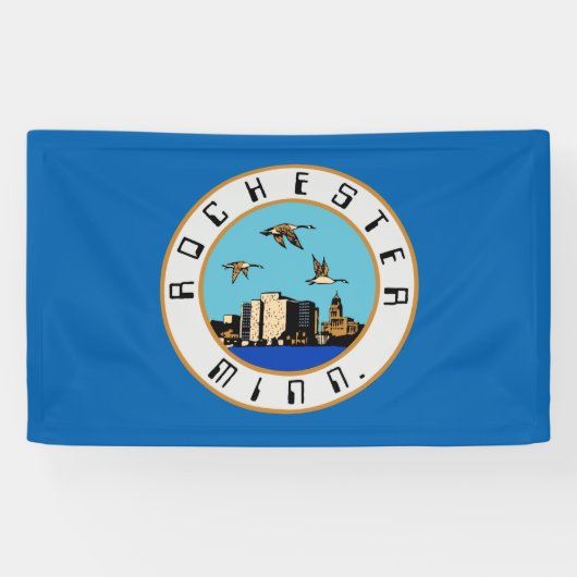 Banderoles Drapeau de Rochester (Minnesota) (Horizontal)