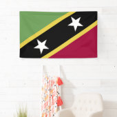 Banderoles Drapeau de Saint-Kitts-et-Nevis (En situation)