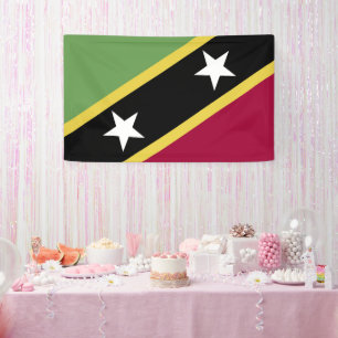 Banderoles Drapeau de Saint-Kitts-et-Nevis