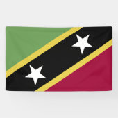 Banderoles Drapeau de Saint-Kitts-et-Nevis (Horizontal)