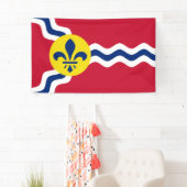 Banderoles Drapeau de Saint-Louis, Missouri (En situation)