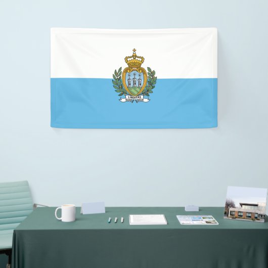 Banderoles Drapeau de Saint-Marin (Salon professionnel)