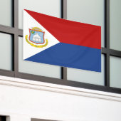 Banderoles Drapeau de Saint-Martin (Bâtiment extérieur)