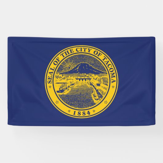 Banderoles Drapeau de Tacoma (Washington City) (Horizontal)