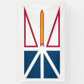Banderoles Drapeau de Terre-Neuve-et-Labrador (Canada) (Vertical)