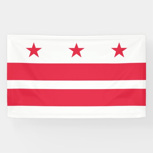 Banderoles Drapeau de Washington D.C. (District de Columbia) (Horizontal)