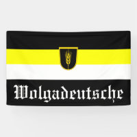Drapeau de Wolgadeutsche (version noir/jaune/blanc