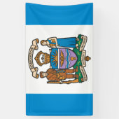 Banderoles Drapeau d'Edmonton (Alberta, Canada) (Vertical)