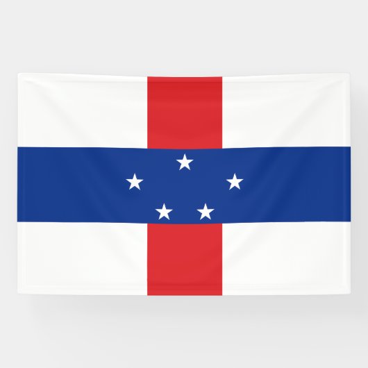 Banderoles Drapeau des Antilles Pays-Bas (Horizontal)