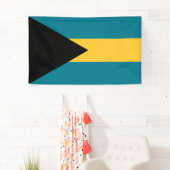 Banderoles Drapeau des Bahamas (En situation)