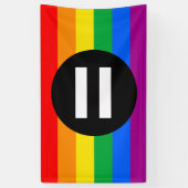 Banderoles Drapeau des droits gays (Vertical)
