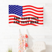 Banderoles Drapeau des Etats-Unis d'Amérique - vos idées (En situation)