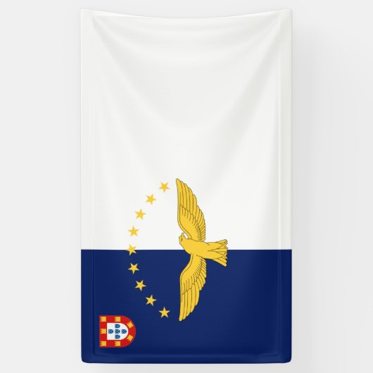 Banderoles Drapeau des îles Açores (Vertical)