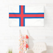 Banderoles Drapeau des îles Féroé (En situation)